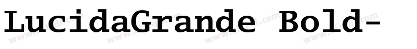 LucidaGrande Bold字体转换